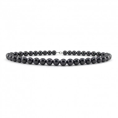 Collier en perles 12 mm de shungite