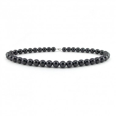 Collier en perles 12 mm de shungite