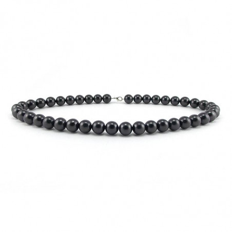 Collier en perles 12 mm de shungite