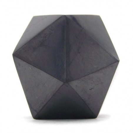 Shungite icosaèdre côté pointe