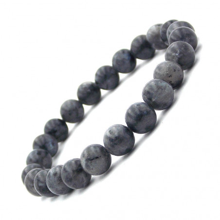 Bracelet en perles de Larvikite 8 mm