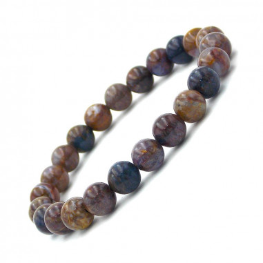 Bracelet en Pietersite Extra perles 8 mm (Pierre de tempête)