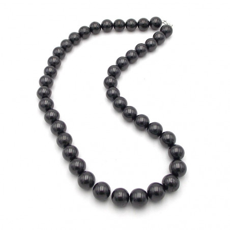 Collier en perles 12 mm de shungite