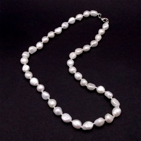 Collier en perles de culture blanches nacrées 8 mm