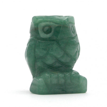 Hibou en Aventurine verte