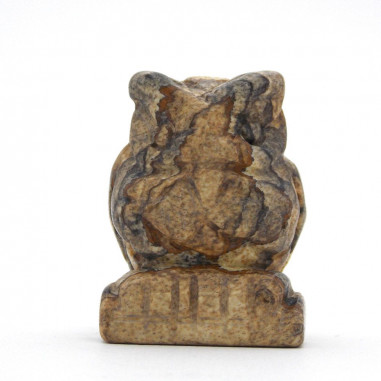 Hibou en Jaspe paysage 3,5 cm