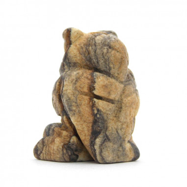 Hibou en Jaspe paysage 3,5 cm