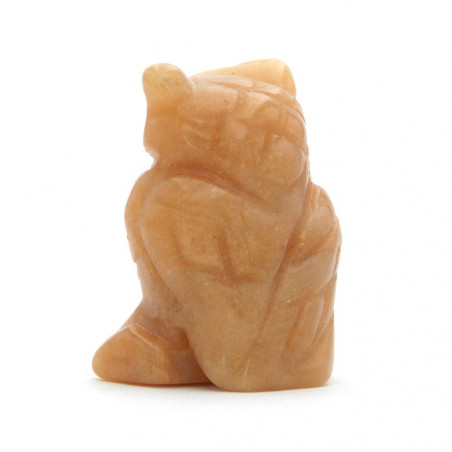 Hibou en Aventurine jaune 3,5 cm