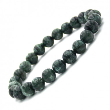 Bracelet en Séraphinite Extra perles 8 mm