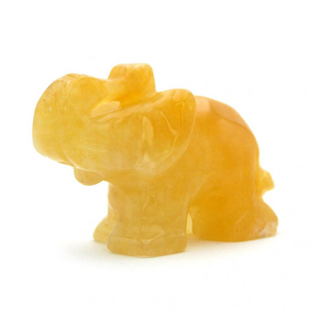 Éléphant en Aventurine jaune 4 cm