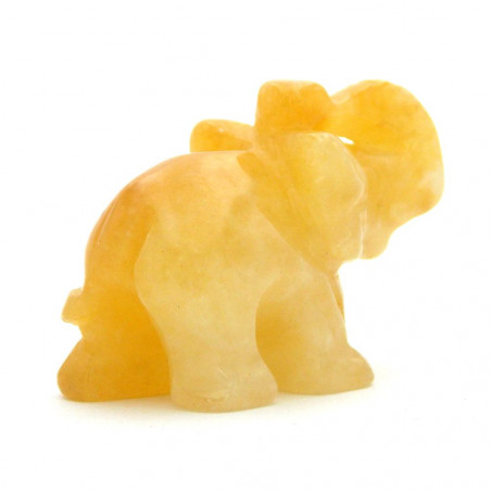 Éléphant en Aventurine jaune 4 cm