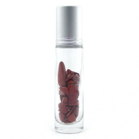 Roller Stick-bille Jaspe rouge 10 ml pour huiles essentielles