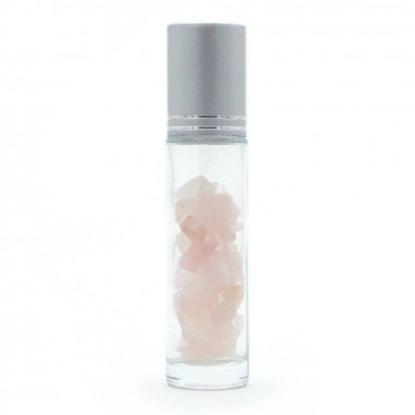 Roller Stick-bille Quartz rose 10 ml pour huiles essentielles