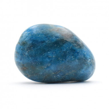 Apatite bleue pierre roulée