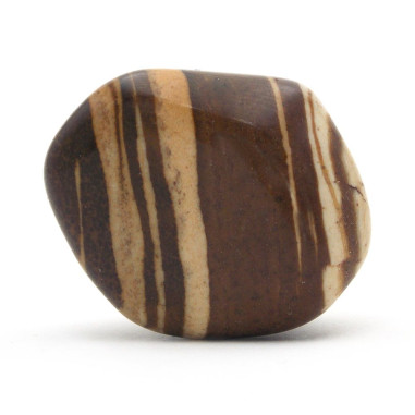 Jaspe brun (Jaspe zébré) pierre roulée
