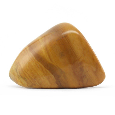 Jaspe jaune pierre roulée