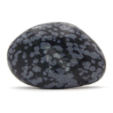 Obsidienne neige pierre roulée