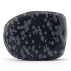 Obsidienne neige pierre roulée 2