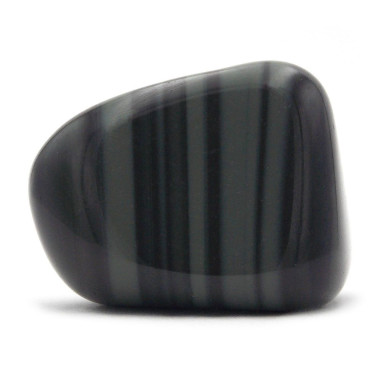 Obsidienne platinium pierre roulée