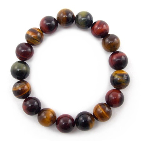 Bracelet mix Oeil de tigre, Oeil de taureau, Oeil de faucon