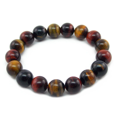 Bracelet mix Oeil de tigre, Oeil de taureau, Oeil de faucon