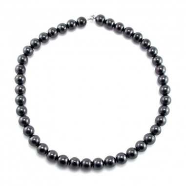 Collier en perles 12 mm de shungite