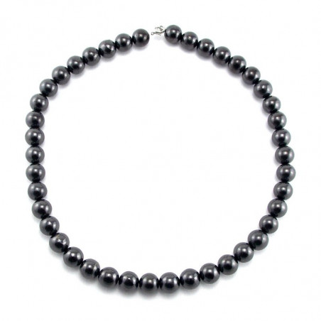 Collier en perles 12 mm de shungite