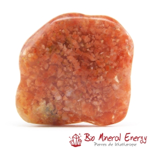 Agate mousse rose du Botwana