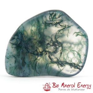 Agate mousse verte d'Inde